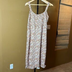 Hand Crafted Flower Midi Dress Size M
